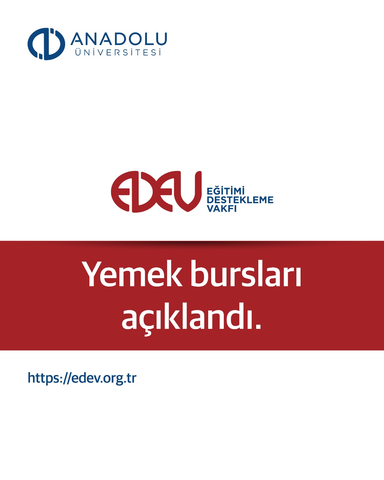 Yemek Bursları Açıkladı